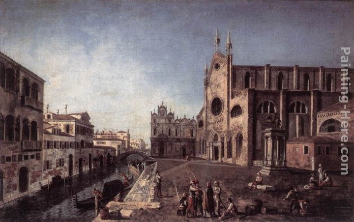 Francesco Albotto View of Campo Santi Giovanni e Paolo